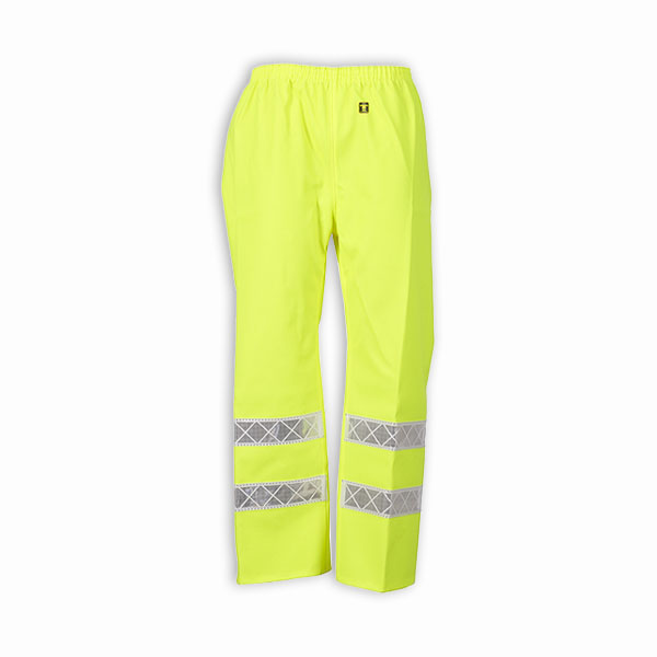 Pantalon de pluie fluo - Haute visibilité - Jaune
