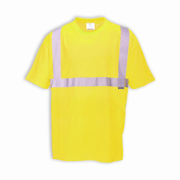 Tee-shirt jaune à haute visibilité 2 bandes